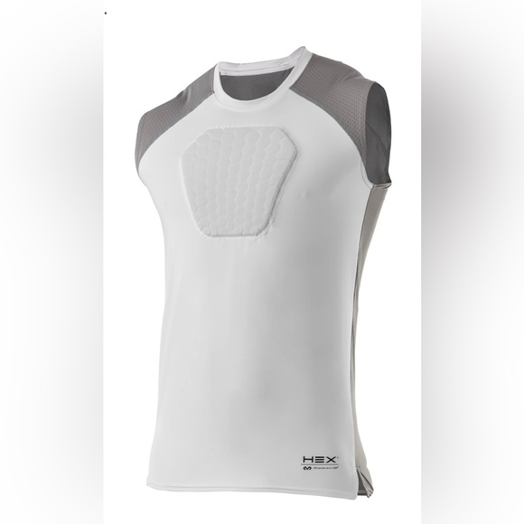 Genouillères Mc David Hexforce Hexpad Extended Leg Sleeves White - Basket4Ballers